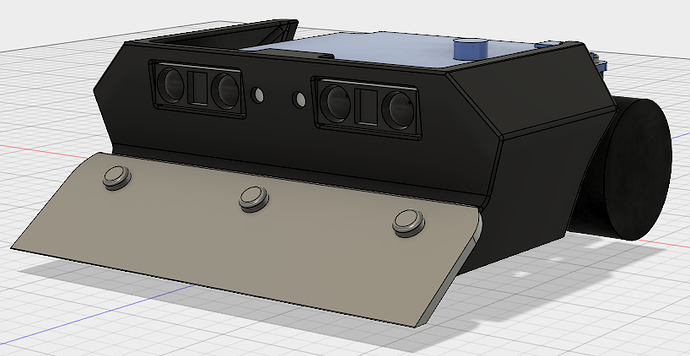 minisumobot diseno en 3D